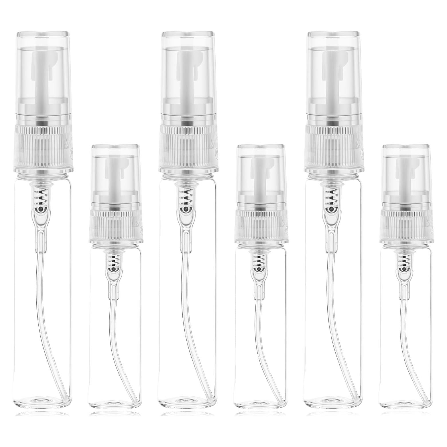 6 Botellas de Spray Rellenables Aysatogc 5ml y 10ml Vidrio