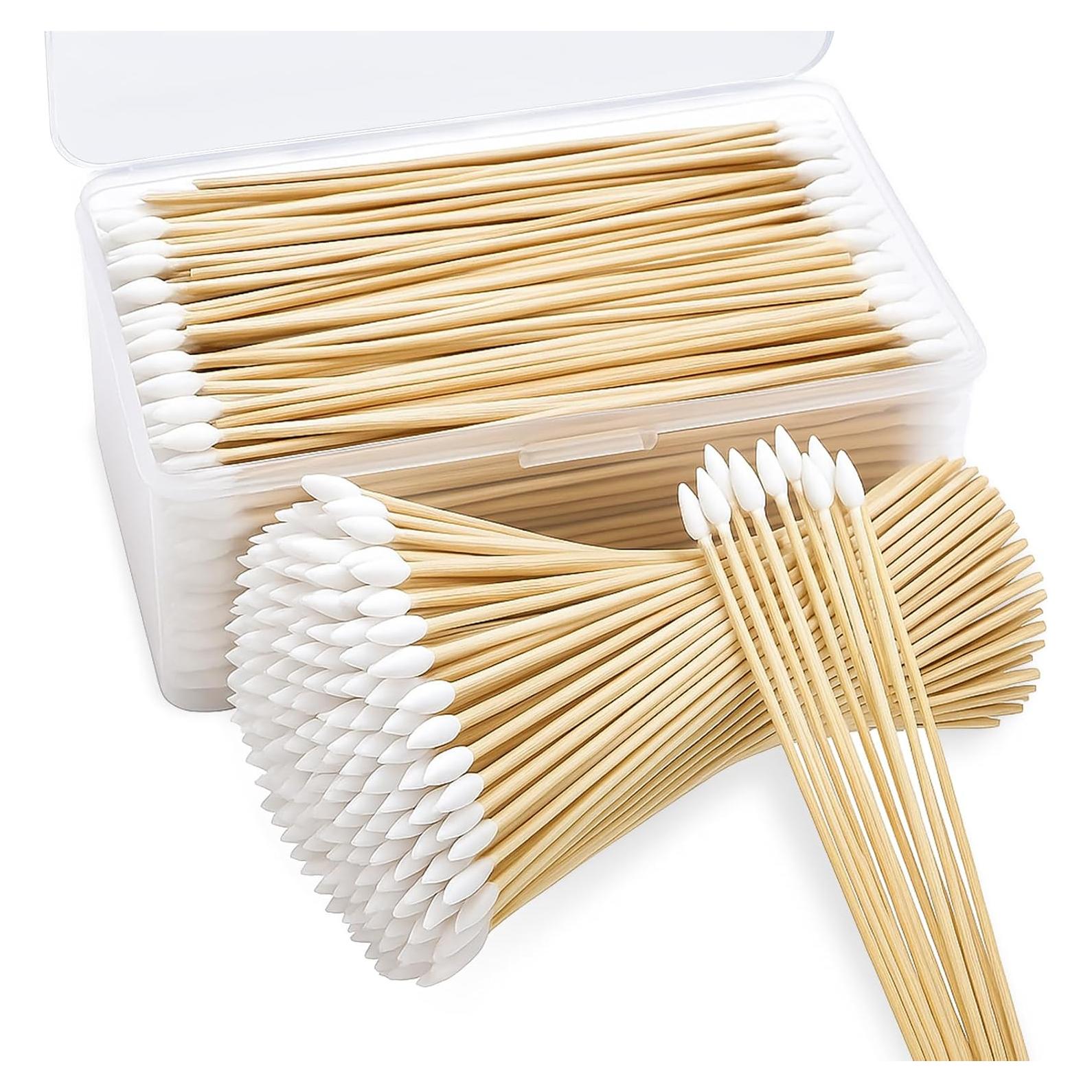 500 Hisopos de Algodón BODFPPC con Estuche de Almacenamiento