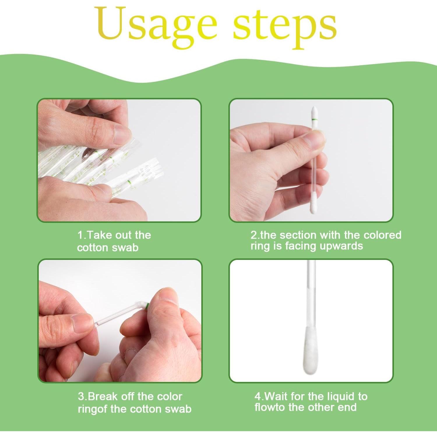 100 Bastones de Algodón Desechables Fenshine para Labios