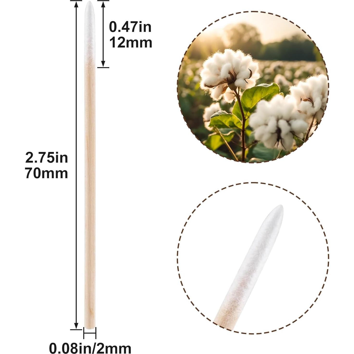 500 Bastoncillos de Algodón Precisión YALOJE para Maquillaje