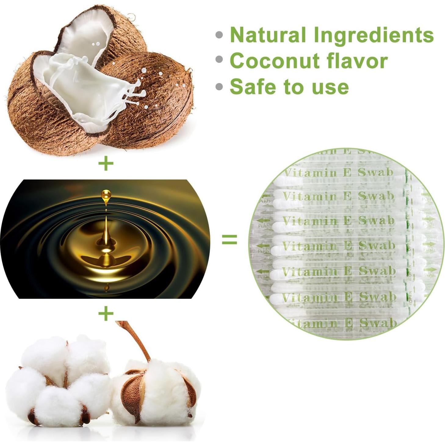 50 Palitos Desechables de Vitamina E para Labios y Encías