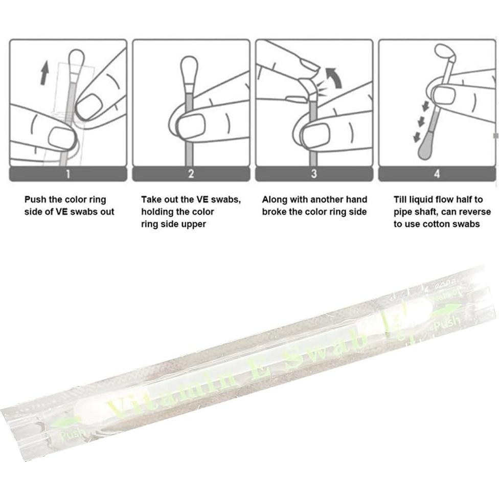 50 Palitos Desechables de Vitamina E para Labios y Encías