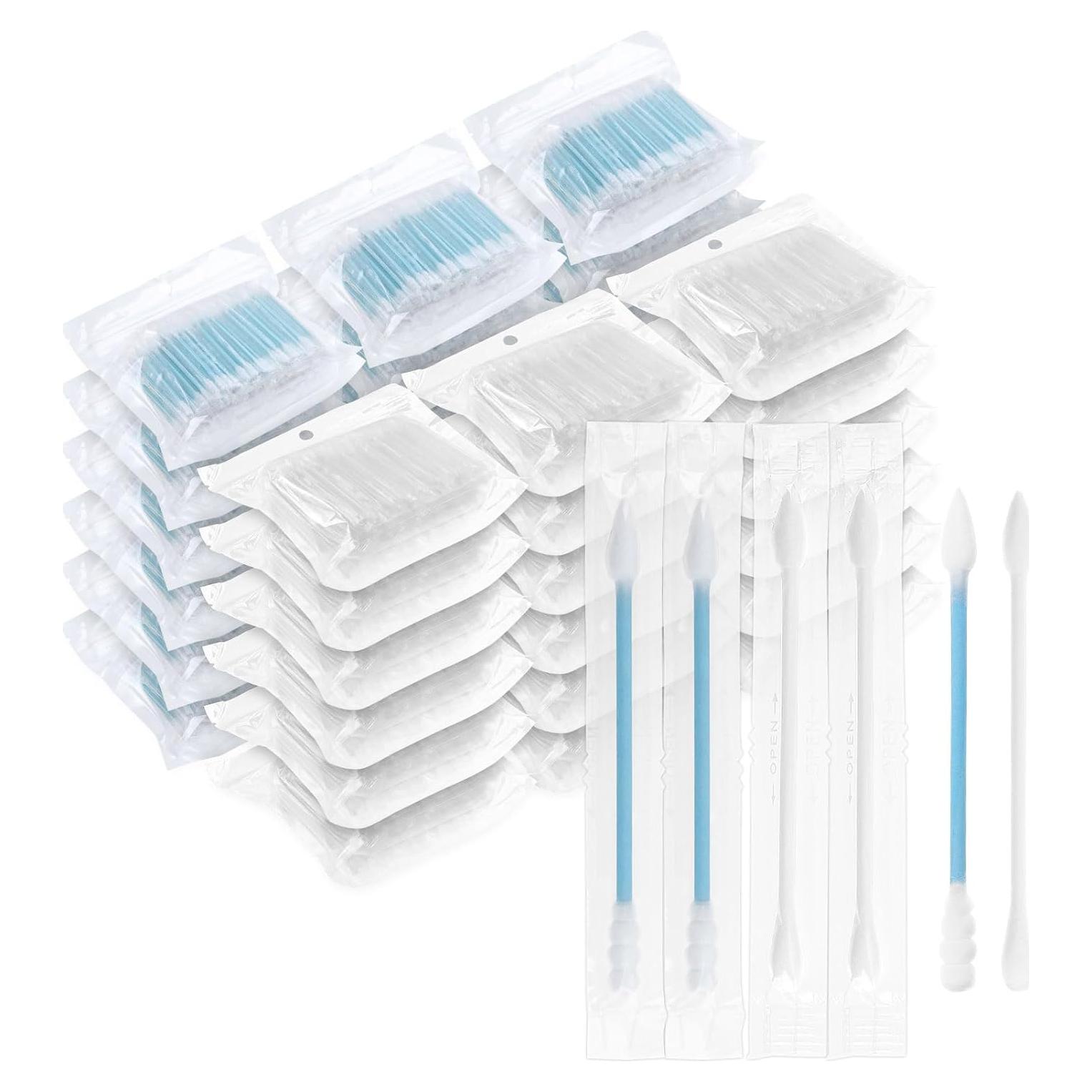 Hisopos de Algodón Envuelto Individualmente SLequipo 200 Unidades