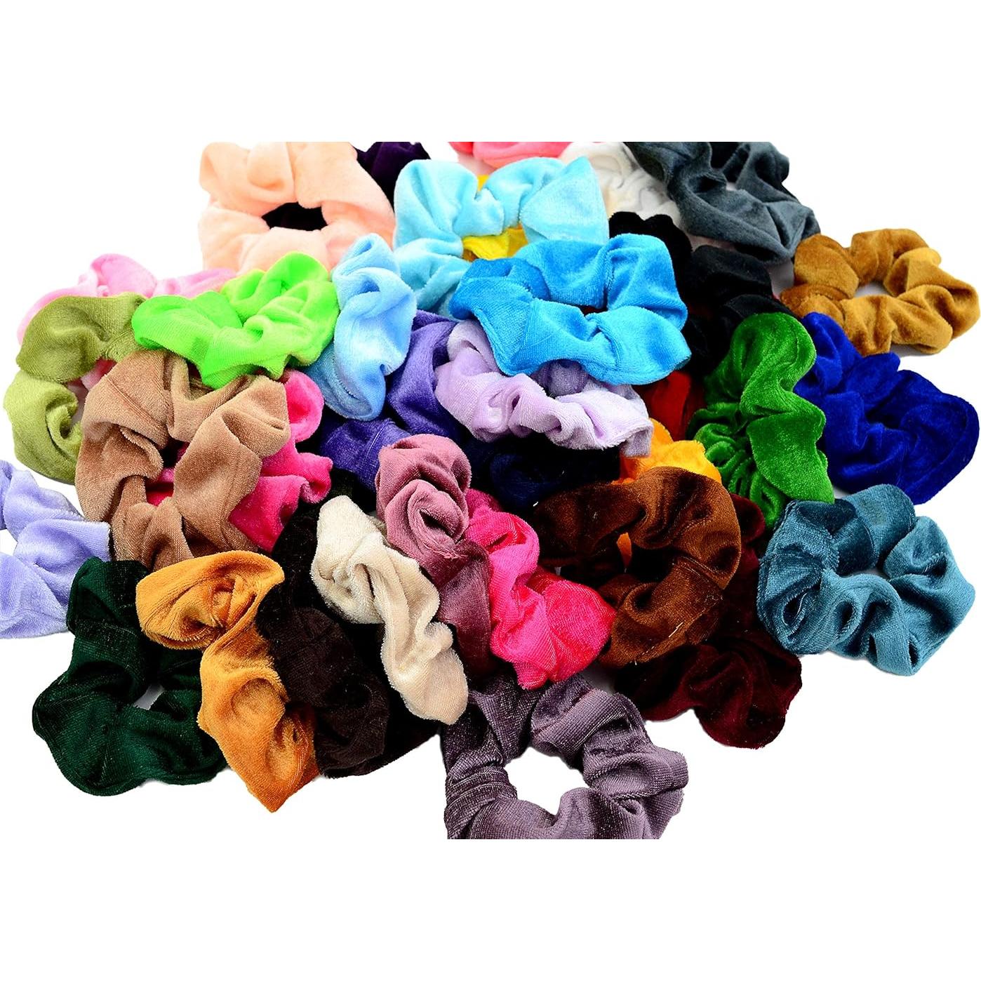 Gomas de Pelo de Terciopelo Chloven - 45 Piezas Multicolor