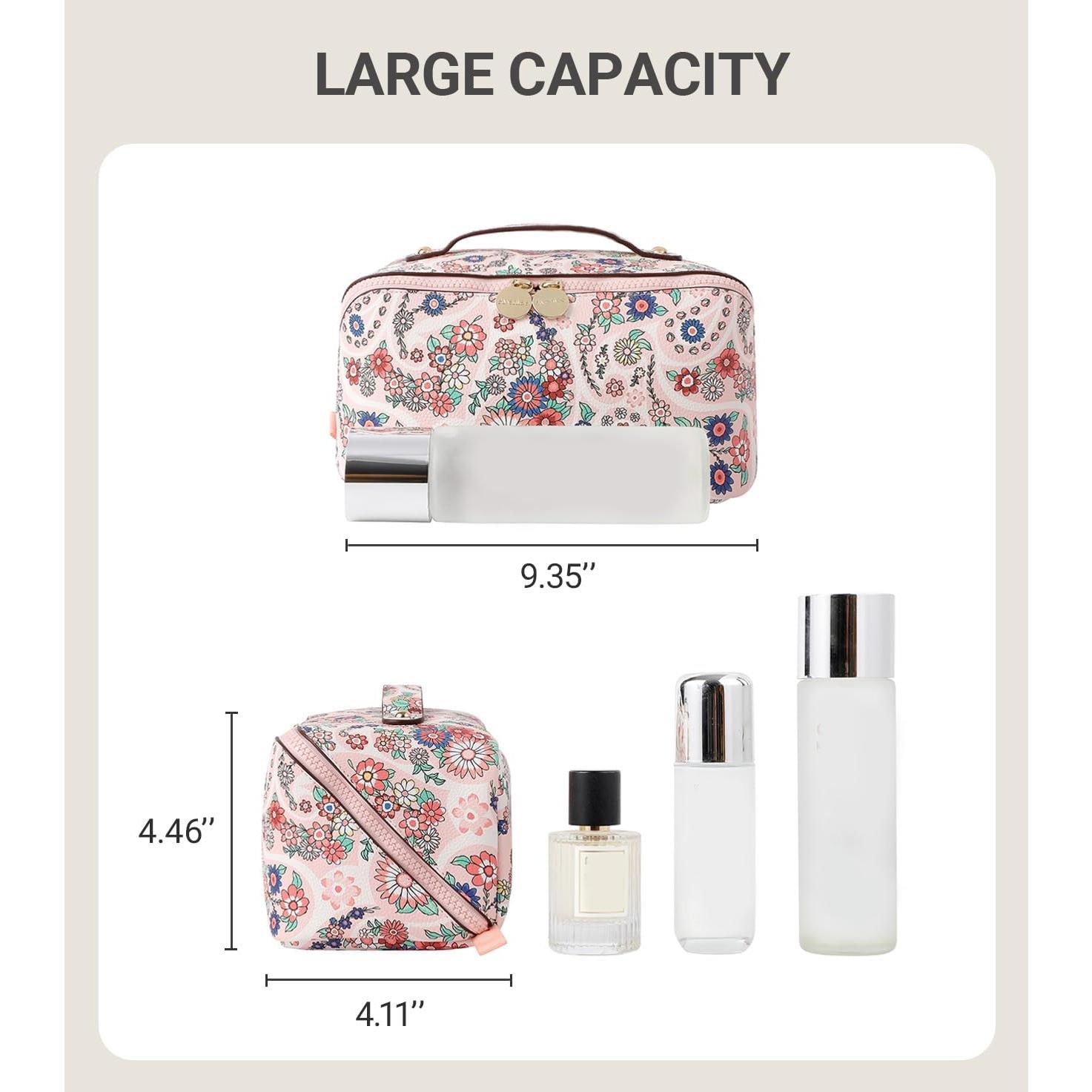 Bolsa de Maquillaje Aveniee para Mujeres Floral Grande 23.7x10.4cm