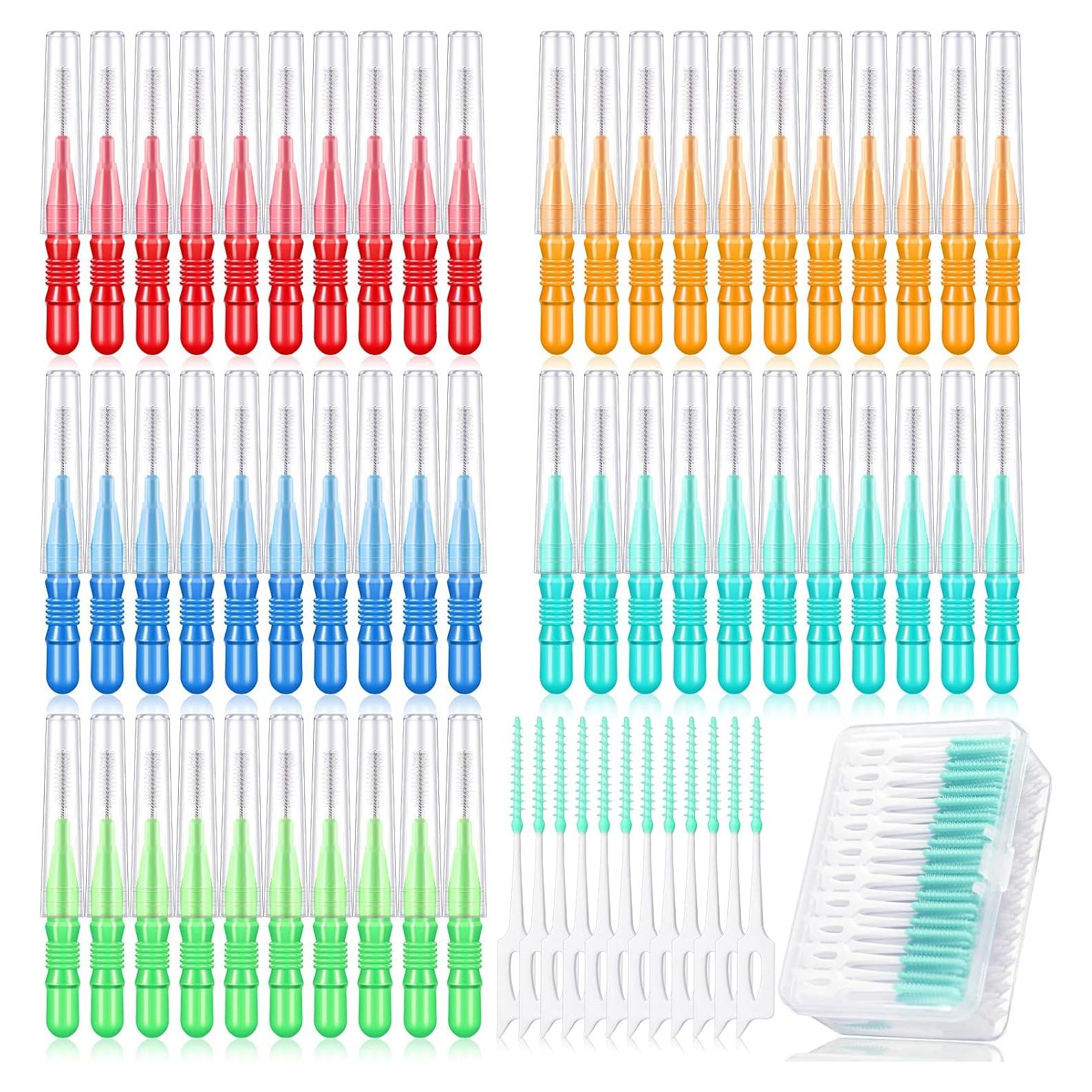 350 Piezas Cepillos Interdentales Patelai Hilo Dental Color Mezclado