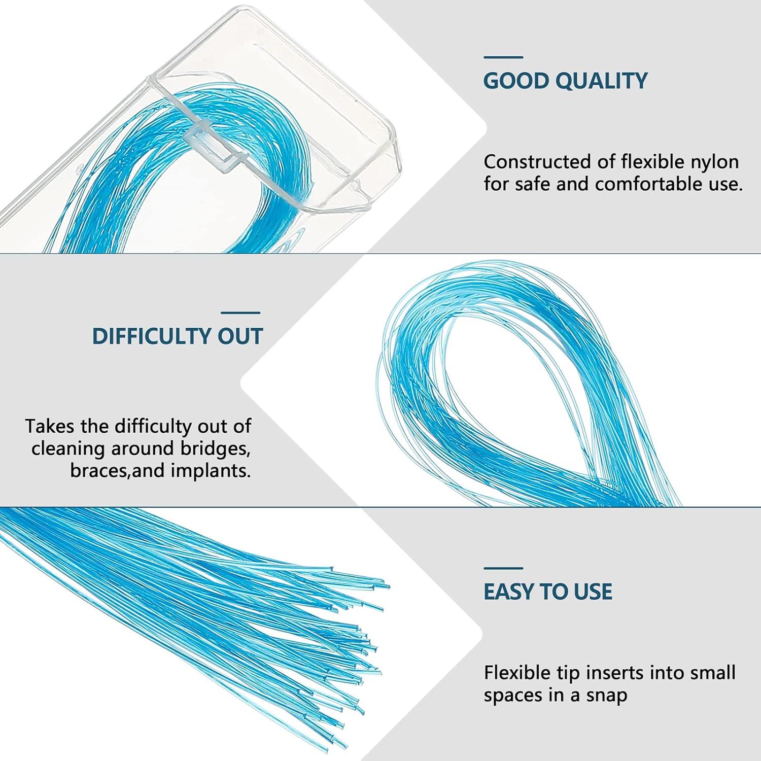 Hilo Dental de Limpieza Profunda DanTicy 200 Piezas Azul