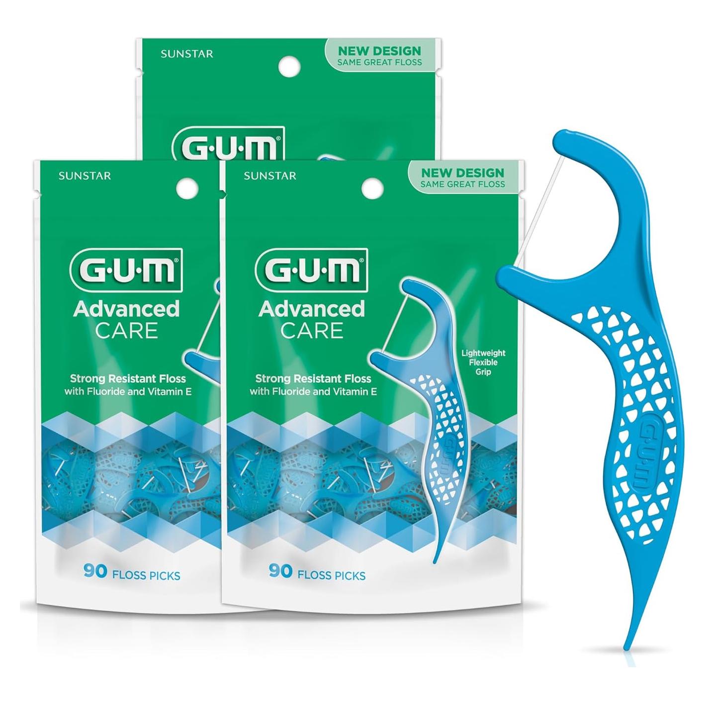 Hilos Dentales GUM Advanced Care con Vitamina E - 90 Unidades