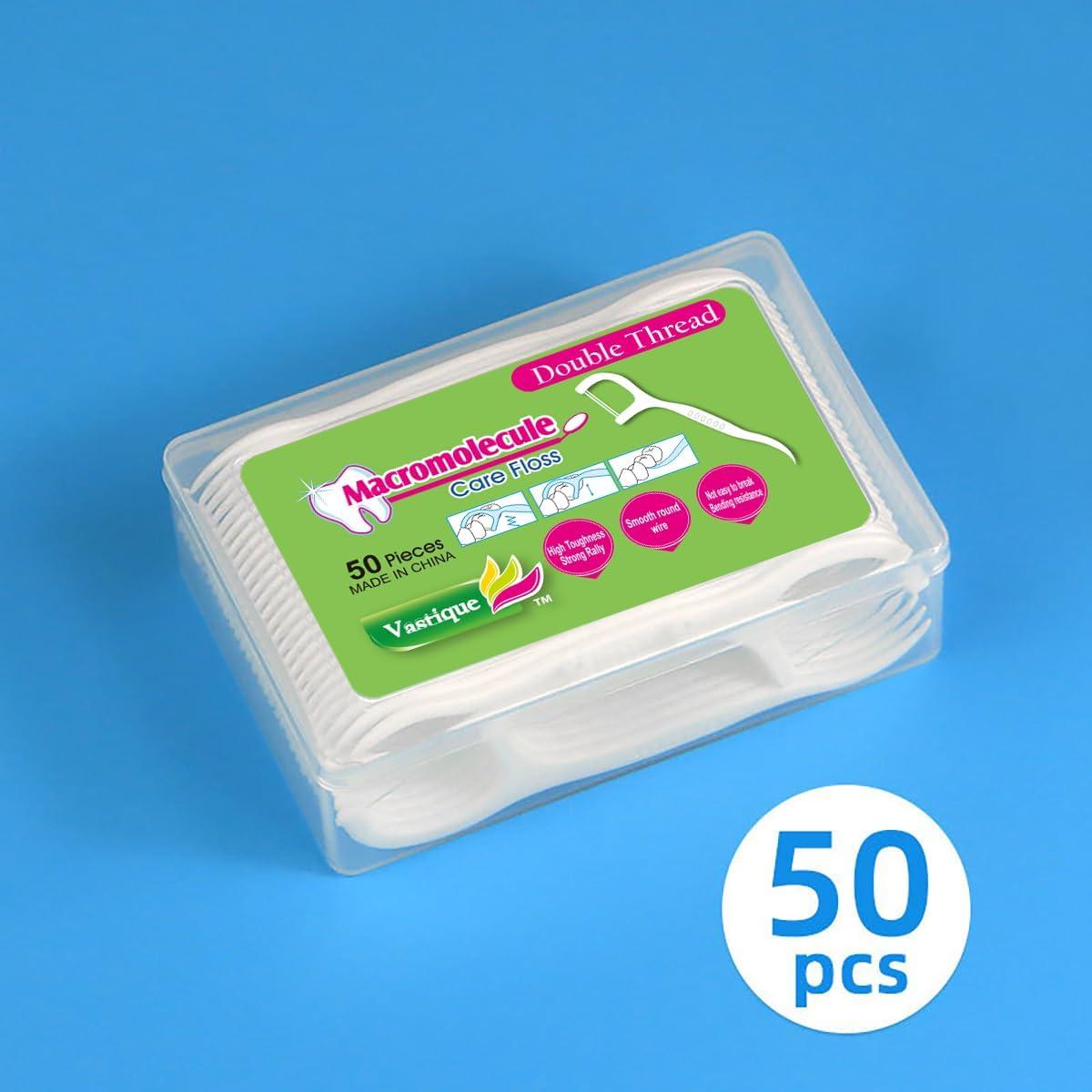 Palillos de Hilo Dental Doble Hilo KAIMAY 400 Pcs Higiene Oral