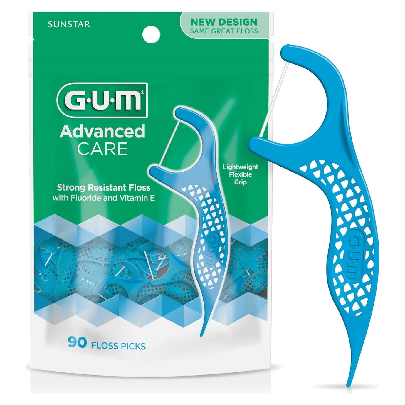 Hilos Dentales GUM Advanced Care con Vitamina E - 90 Unidades