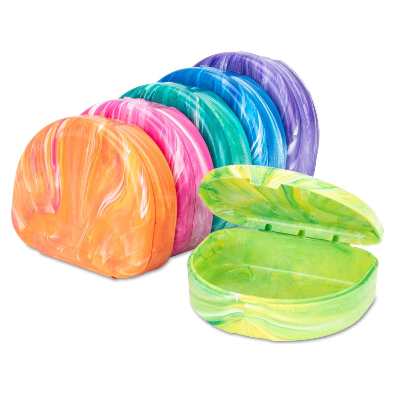 Estuches de Retenedor Dental Practicon Brights - Paquete de 6