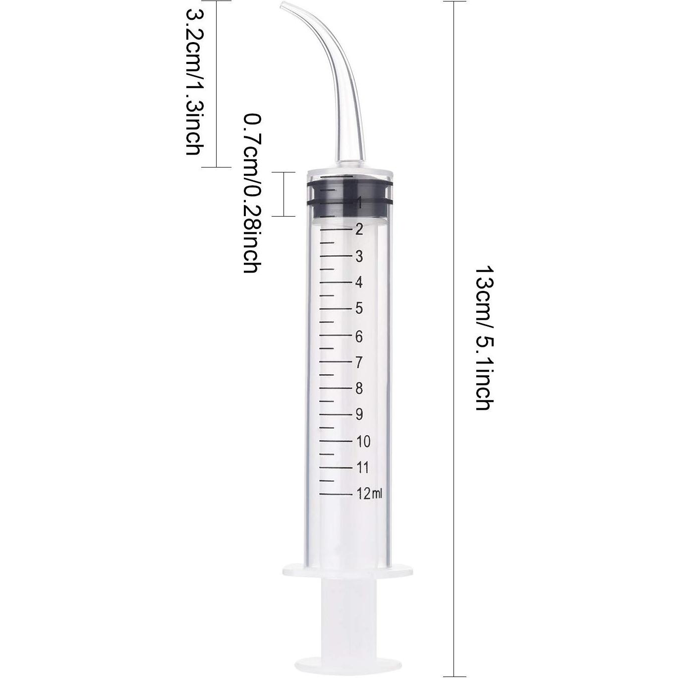 Jeringas de Irrigación Dental Tugood - Paquete de 8 de 12ml