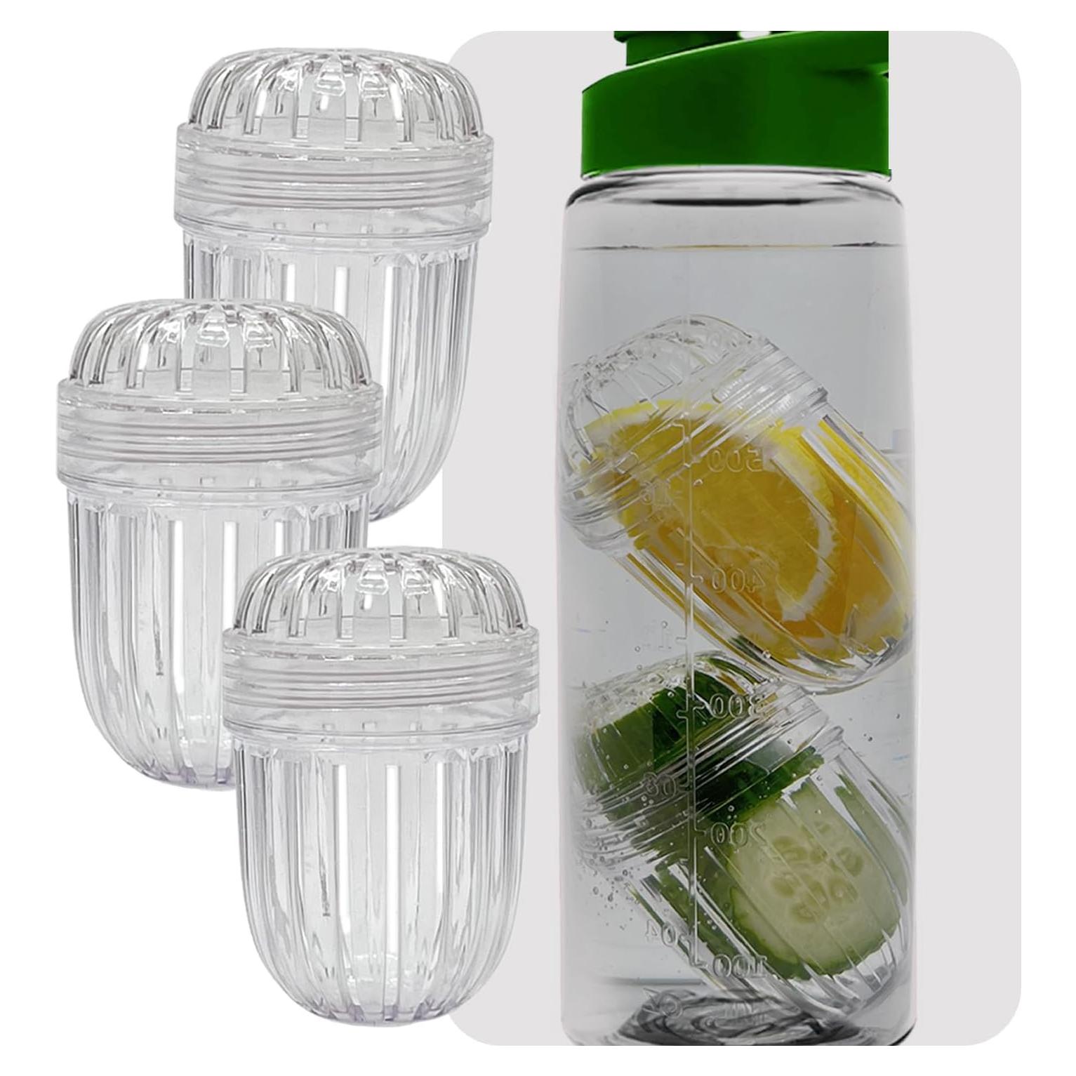Set de 3 Infusores de Té JICHENGCRAFT de Tritan para Frutas
