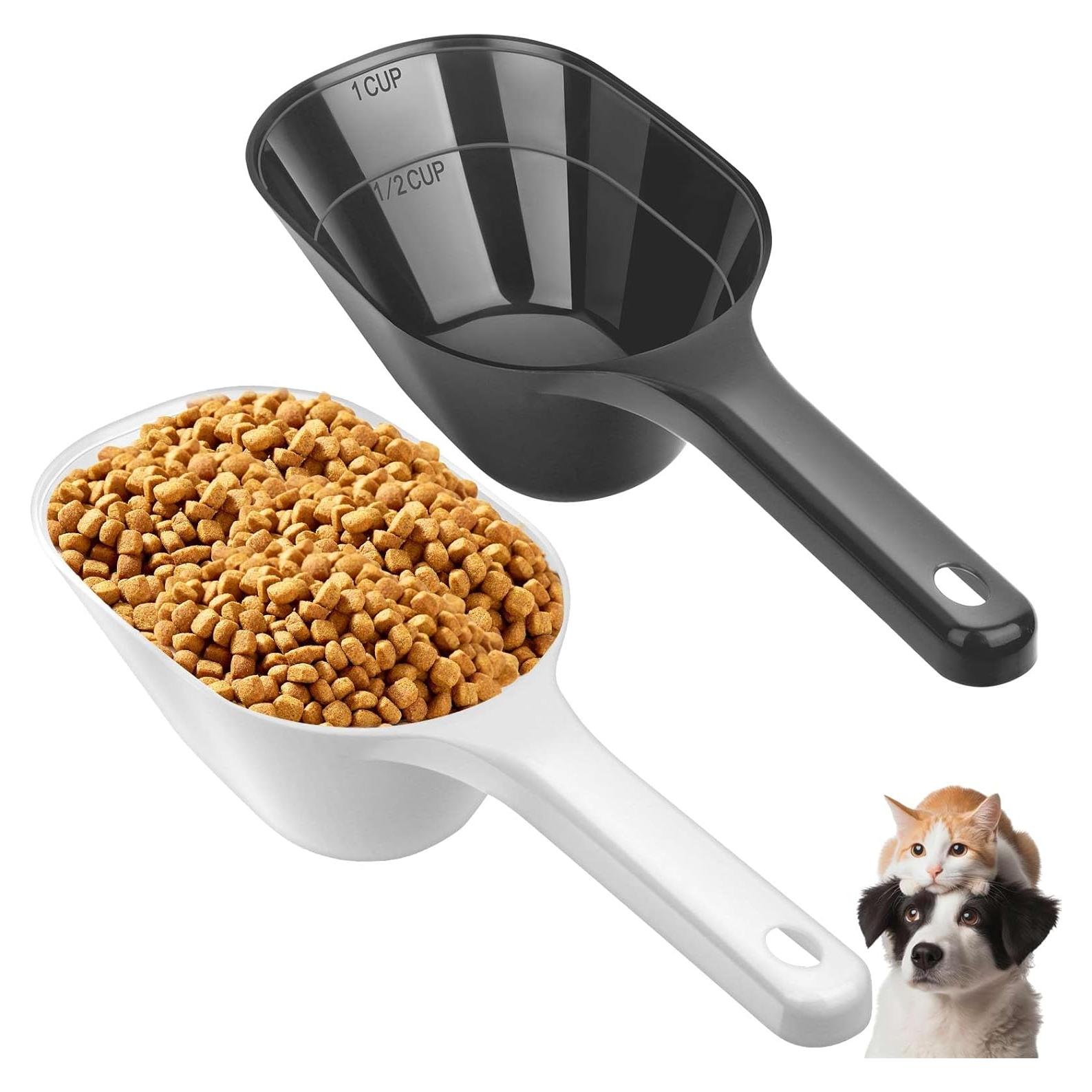 Cucharón para Alimento de Mascotas Aosnare 1 Taza con Medidas