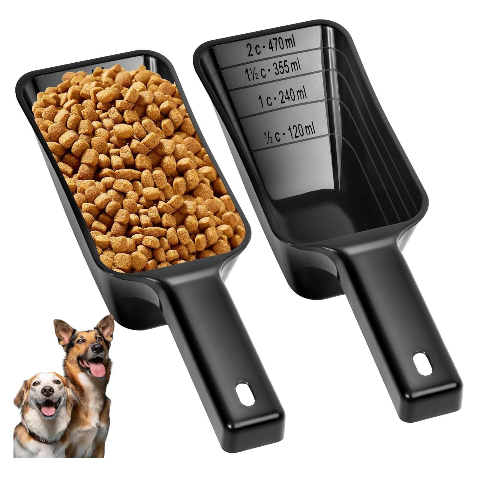 Cucharón Medidor de Comida para Perros Aosnare 2 Tazas - Paquete de 2