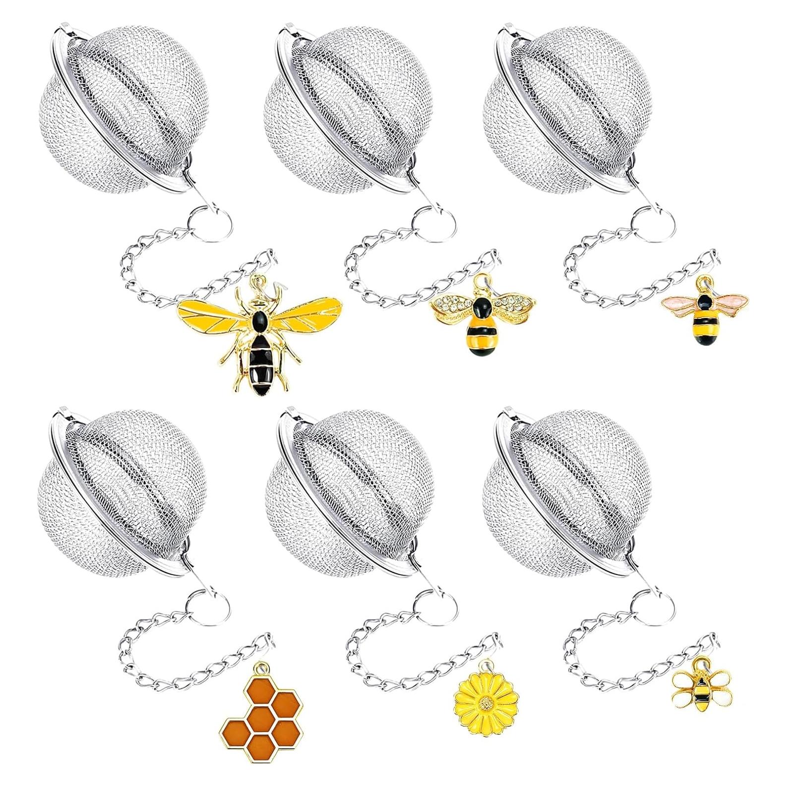 Infusores de Té de Acero Inoxidable YOIYINI 6 Pcs 5.33 cm