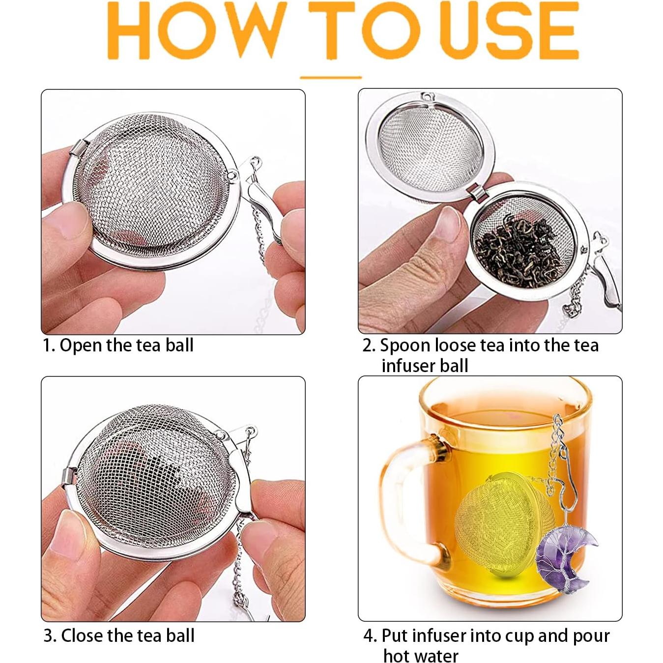 Infusor de Té NSTaygate con Cristal de Amatista 5.3 cm