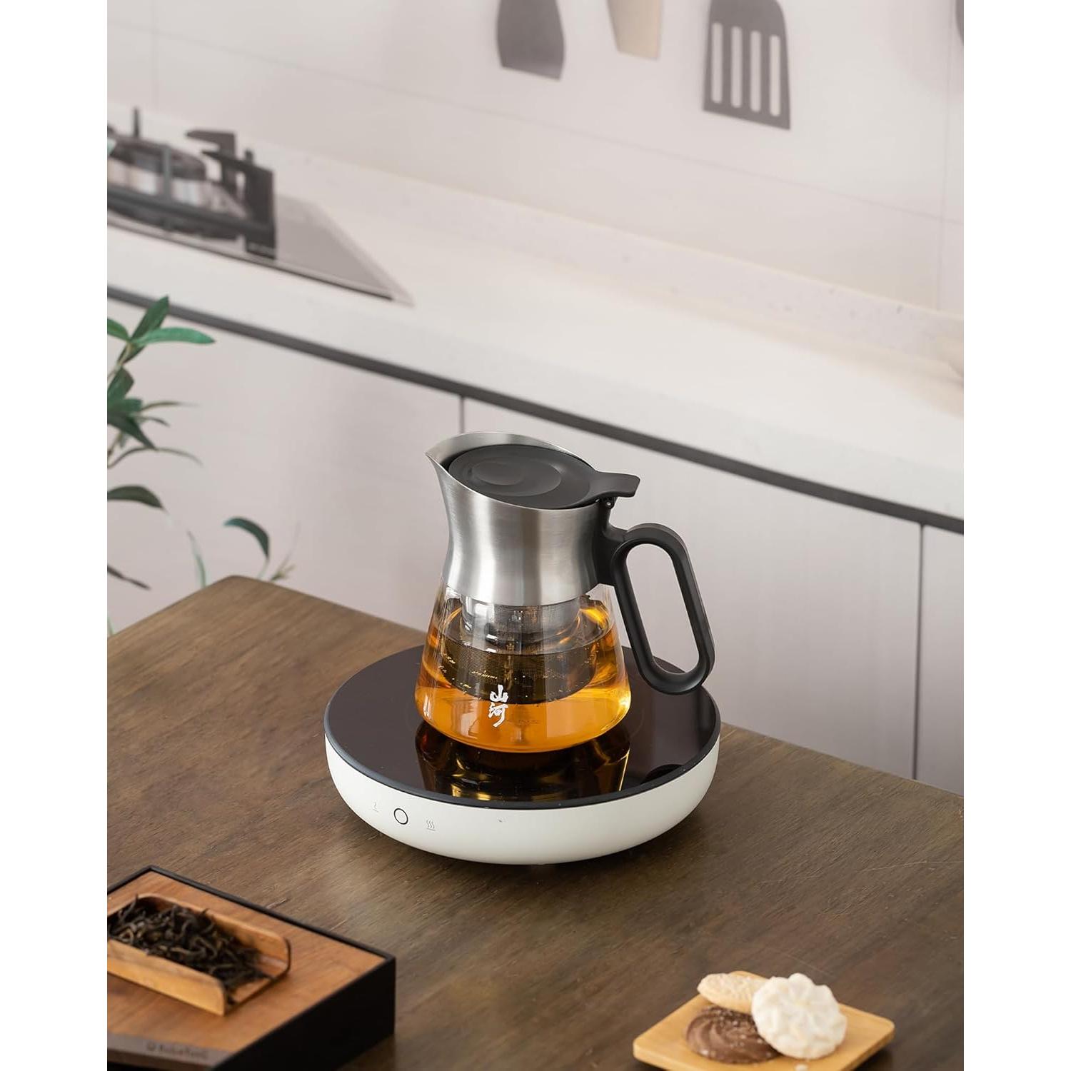 Tetera de Vidrio ZENS con Infusor 0.68L Acero Inoxidable