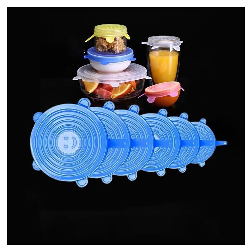 Tapas de Silicona Estirables Cielasis 6 Piezas 6-18.5 cm