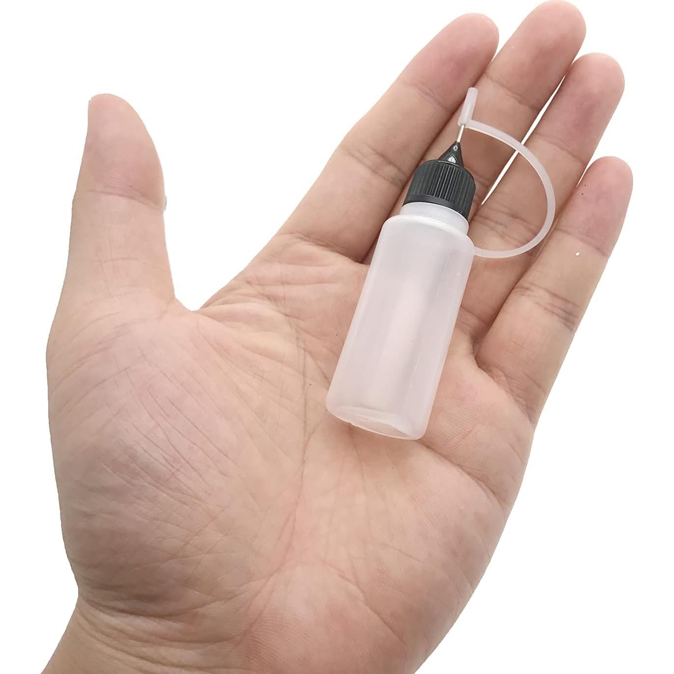 30 Botellas Aplicadoras de Punta MYYZMY 15ml con Mini Embudos