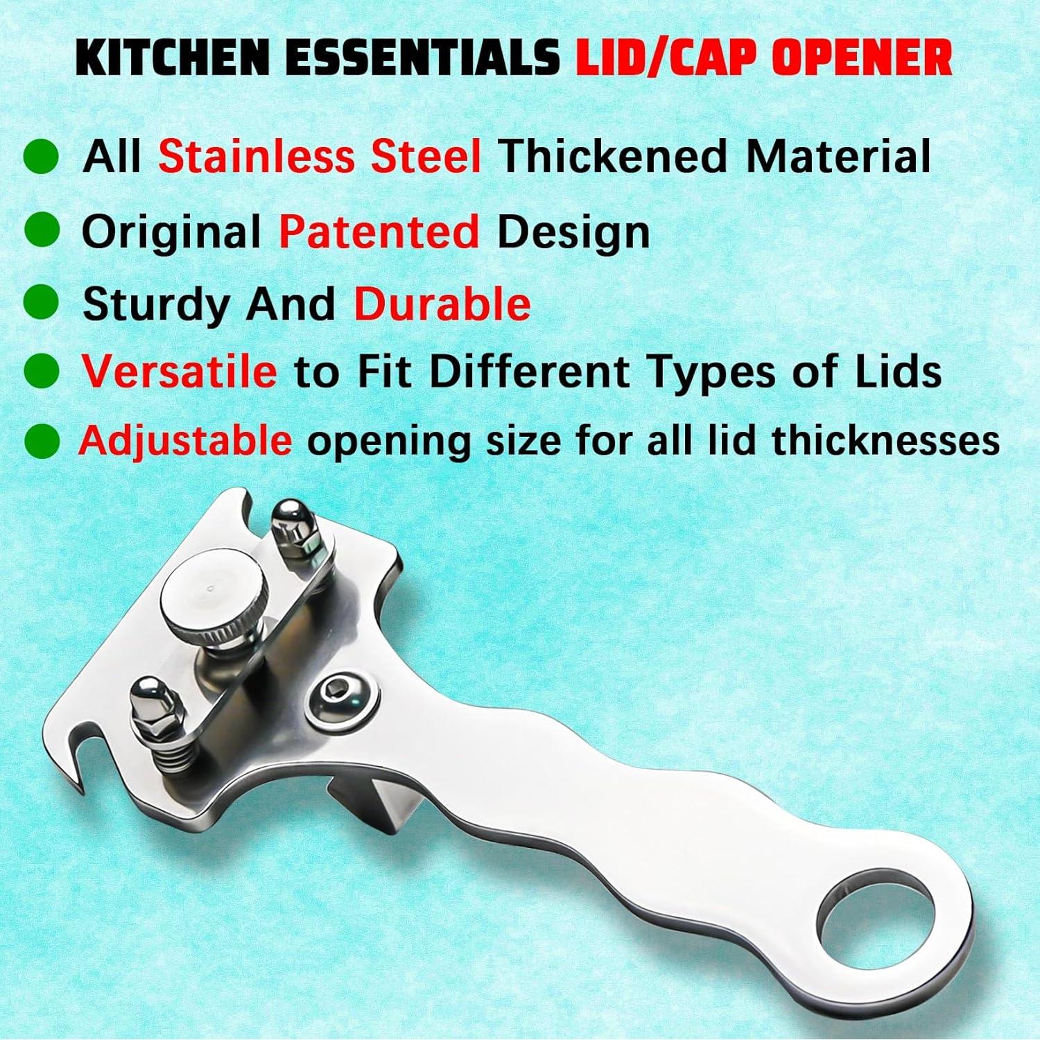 Abridor de Tarros Ajustable Goldtree de Acero Inoxidable