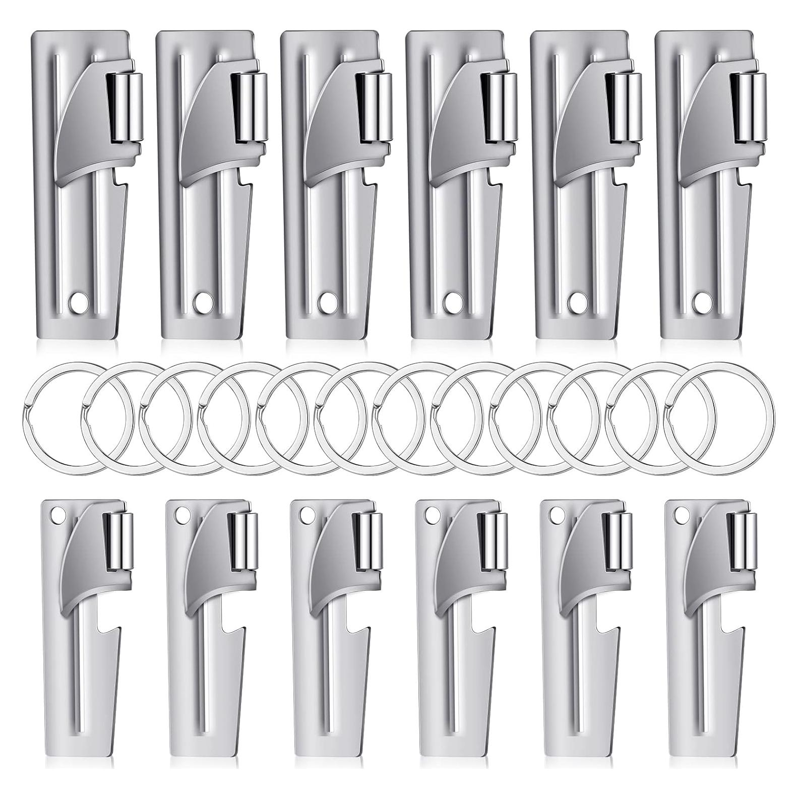 Abrelatas militar portátil Eaasty P-38 y P-51 acero inoxidable 12 unidades