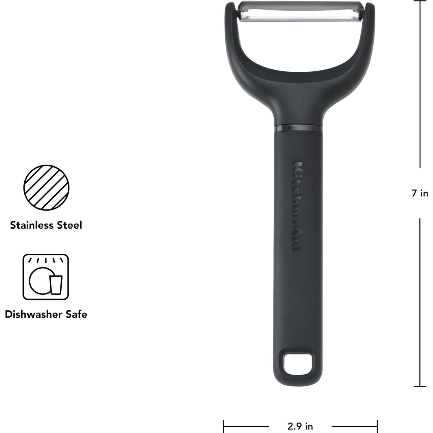 Pelador Y KitchenAid con Mango Ergonómico - Acero Inoxidable