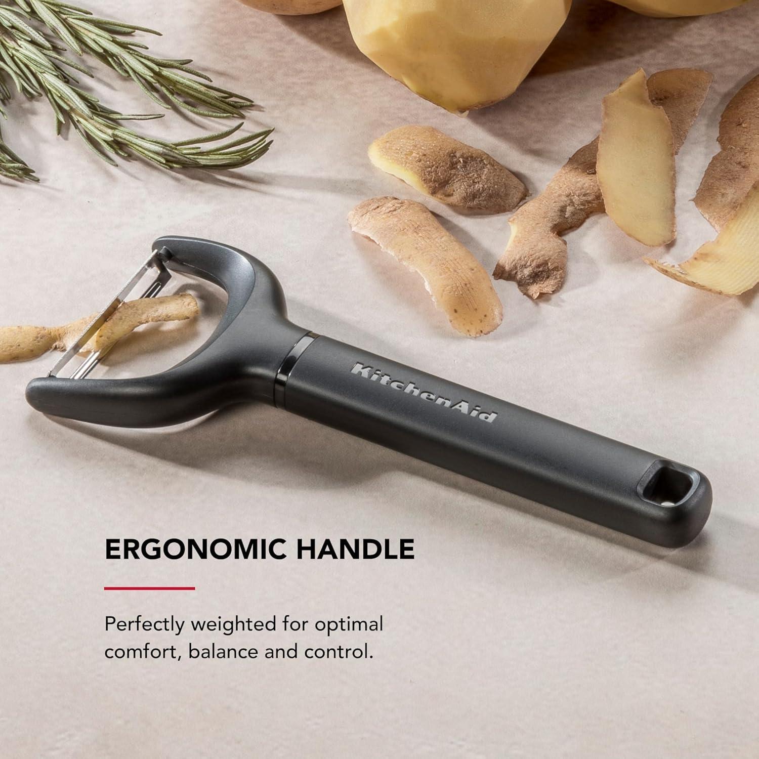 Pelador Y KitchenAid con Mango Ergonómico - Acero Inoxidable