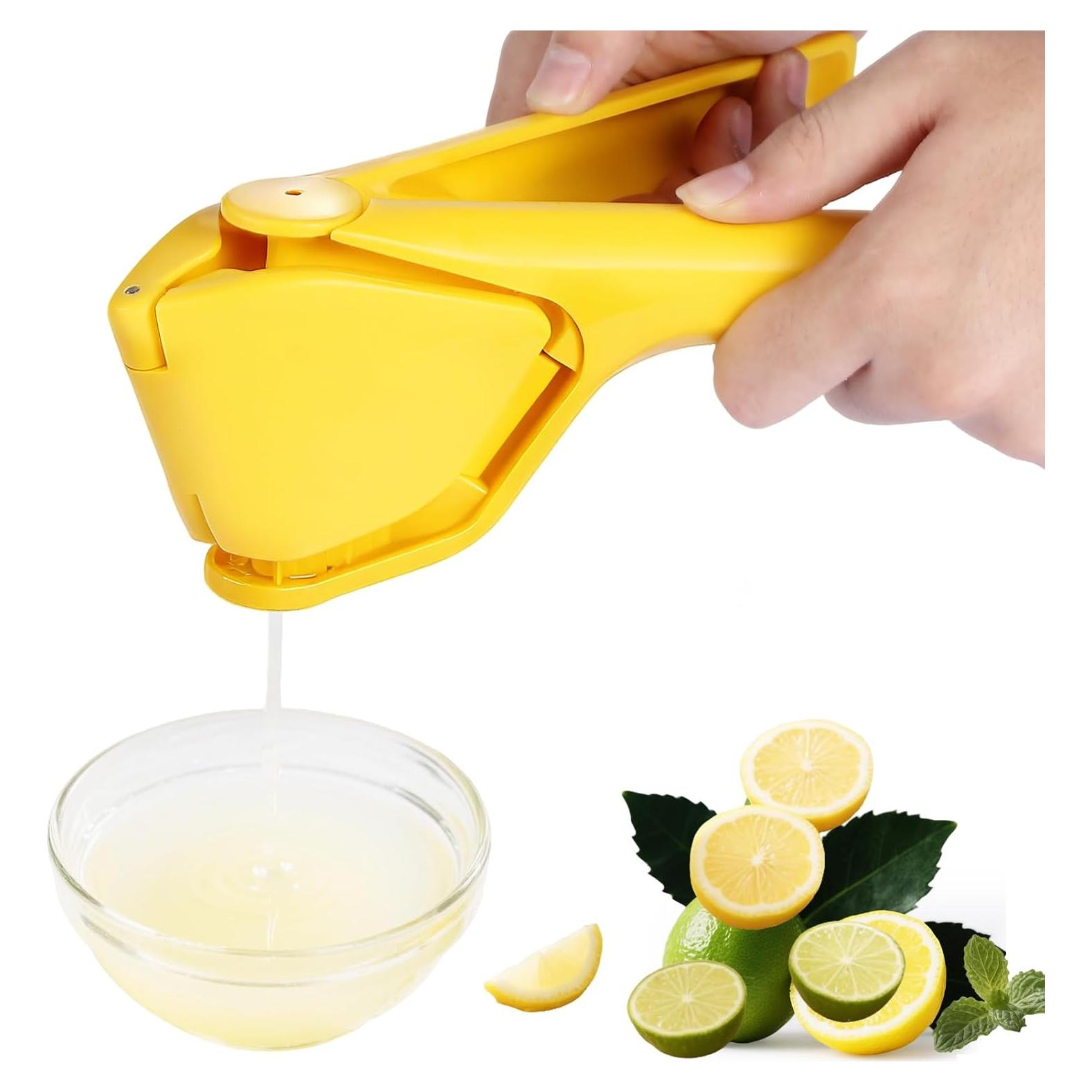 Exprimidor Manual Plegable Seeuagn Amarillo con Colador