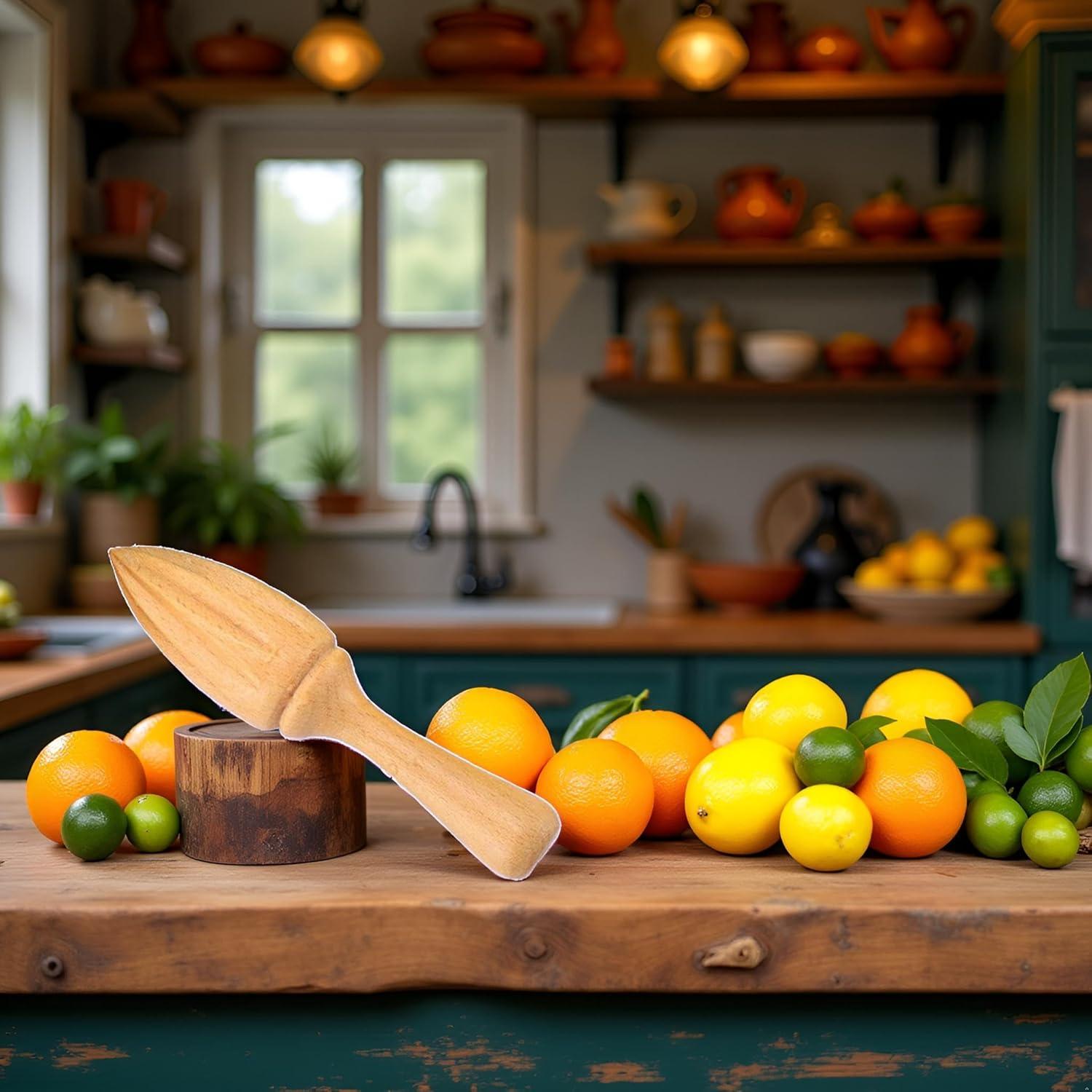 Exprimidor Manual de Cítricos SquarezhenBo - Madera Ergonómica