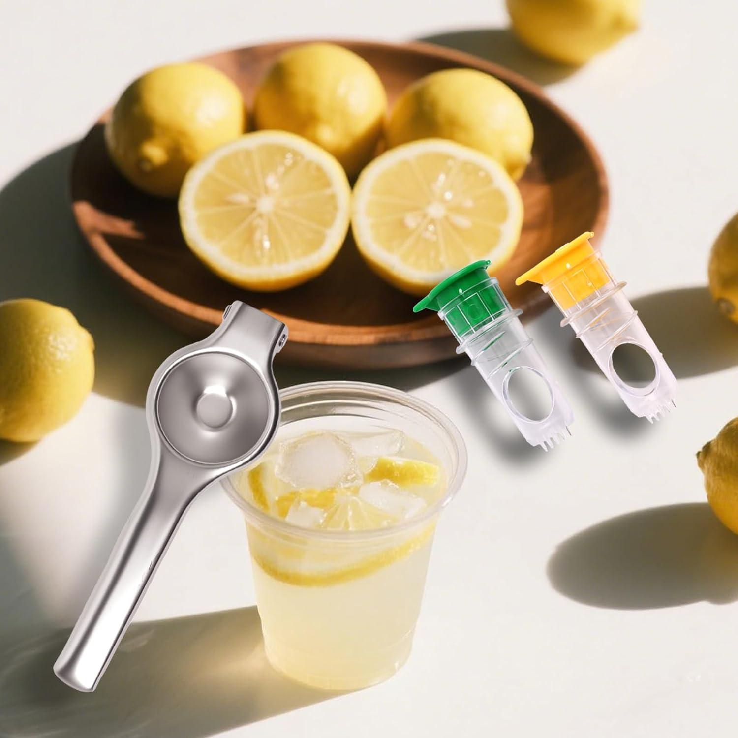 Exprimidor de Limón LOGJAM 3 Pcs Acero Inoxidable y Manual