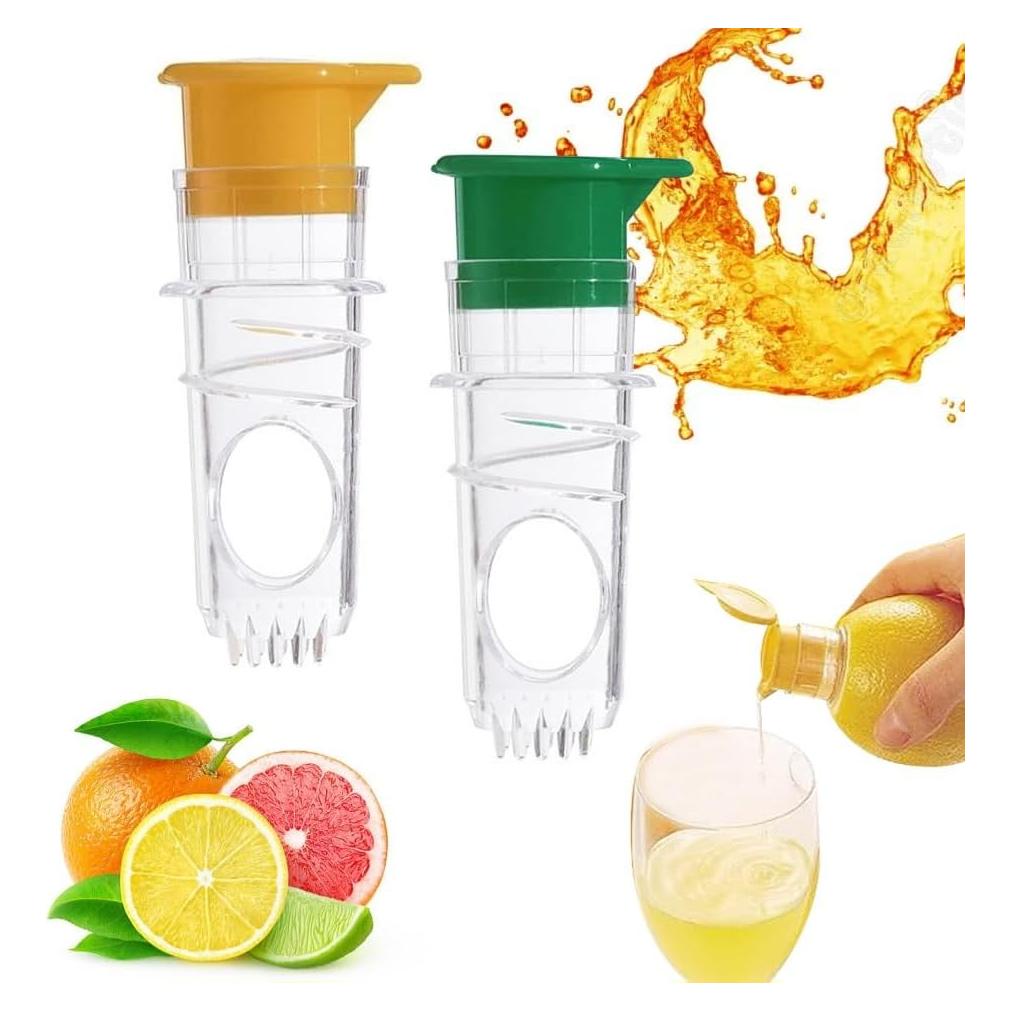 Exprimidor Manual de Limón NAWAZJEE con Tapa de Tornillo - 2 Piezas