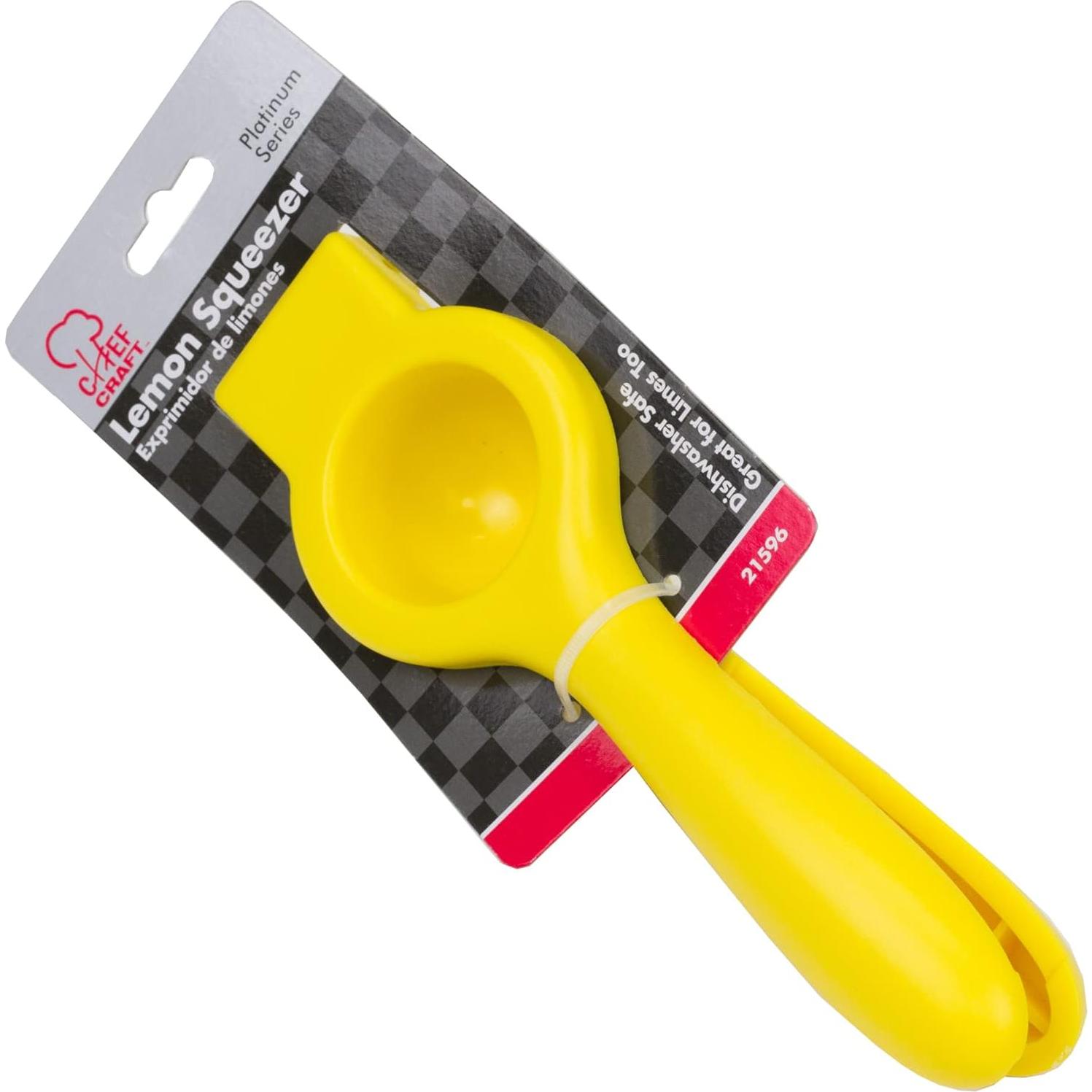 Exprimidor de Limón Manual Chef Craft Clásico Amarillo 16.5 cm