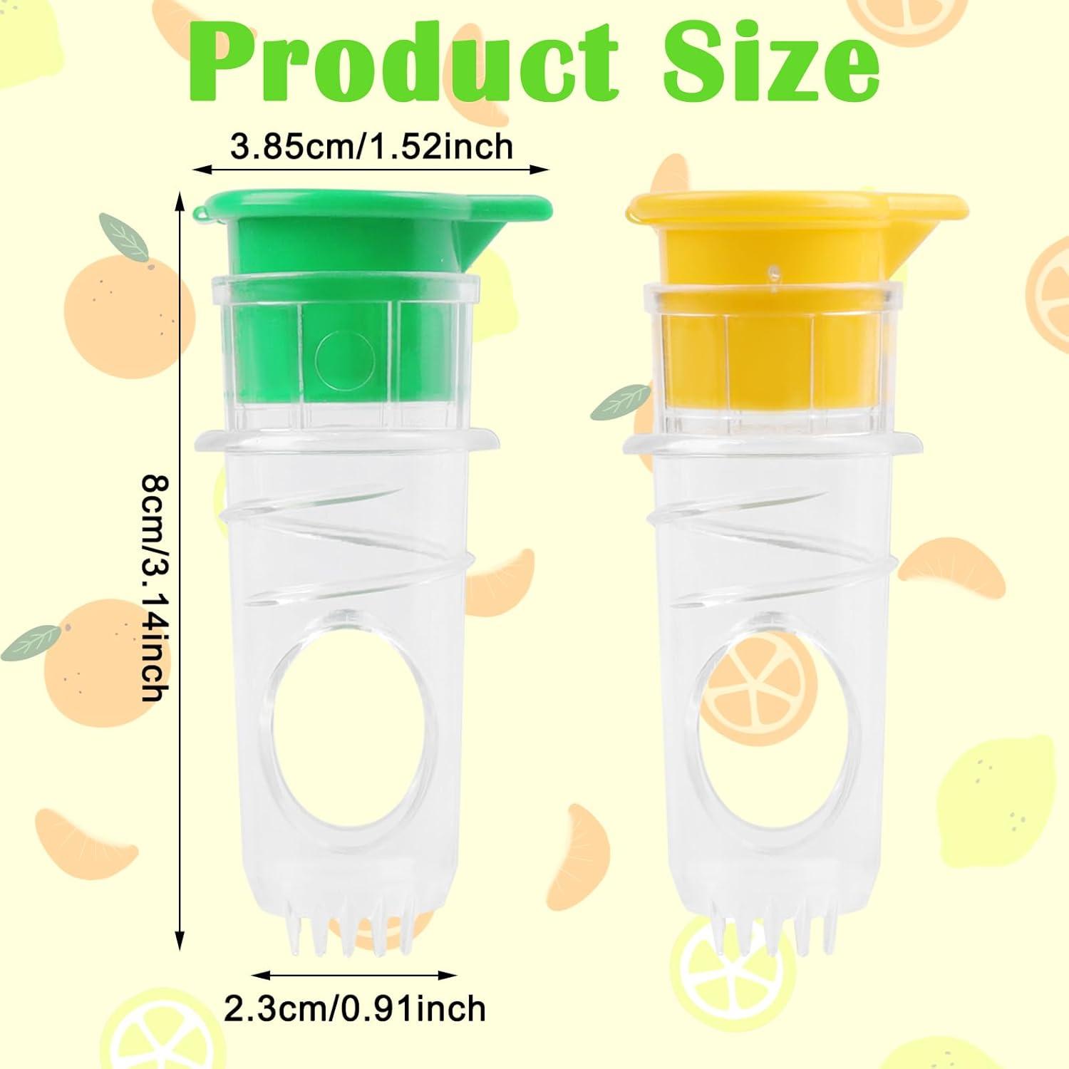 Exprimidor Manual de Limón Loghohu 2 Piezas Verde y Amarillo
