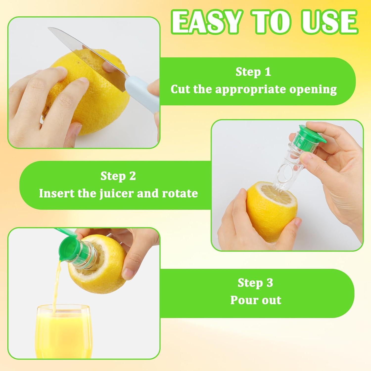 Exprimidor Manual de Limón Loghohu 2 Piezas Verde y Amarillo