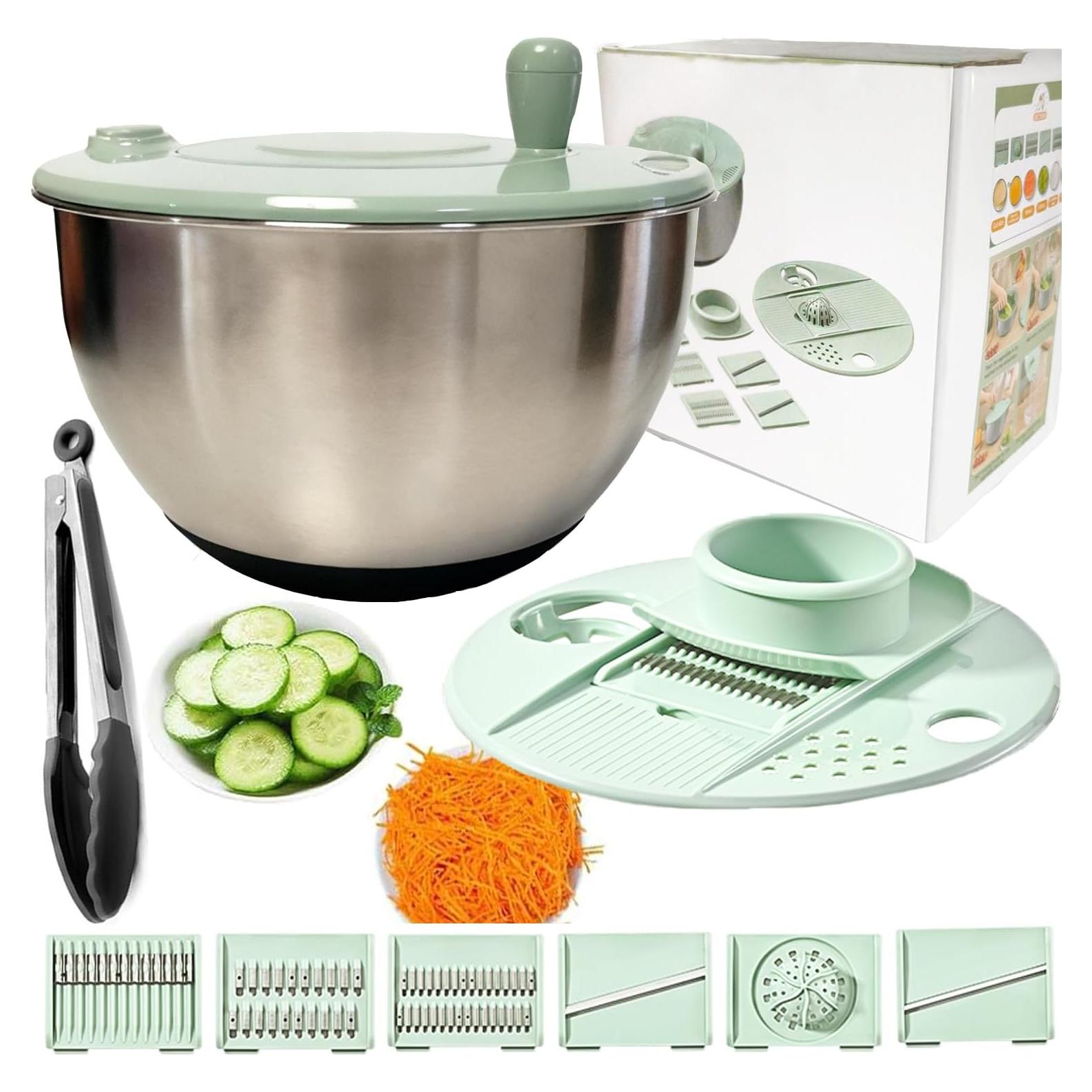 Escurridor de Ensalada 5 en 1 SYXLTSH Acero Inoxidable 304