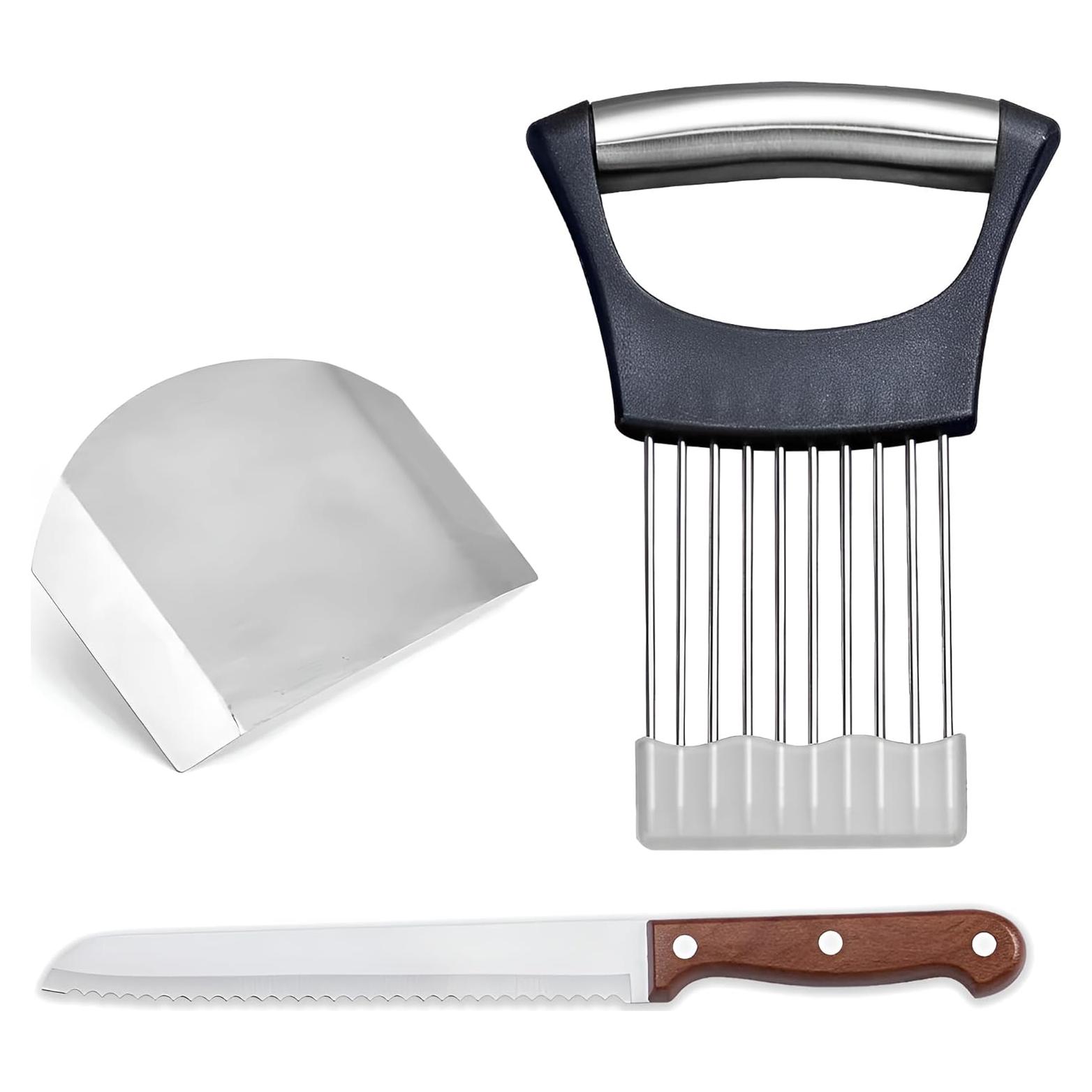 Juego de Herramientas de Corte 3 en 1 Genérico - Soporte, Cuchillo y Protector