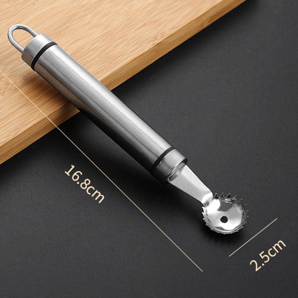 Juego de 2 Huller de Fresa Tnyvm Acero Inoxidable 9g