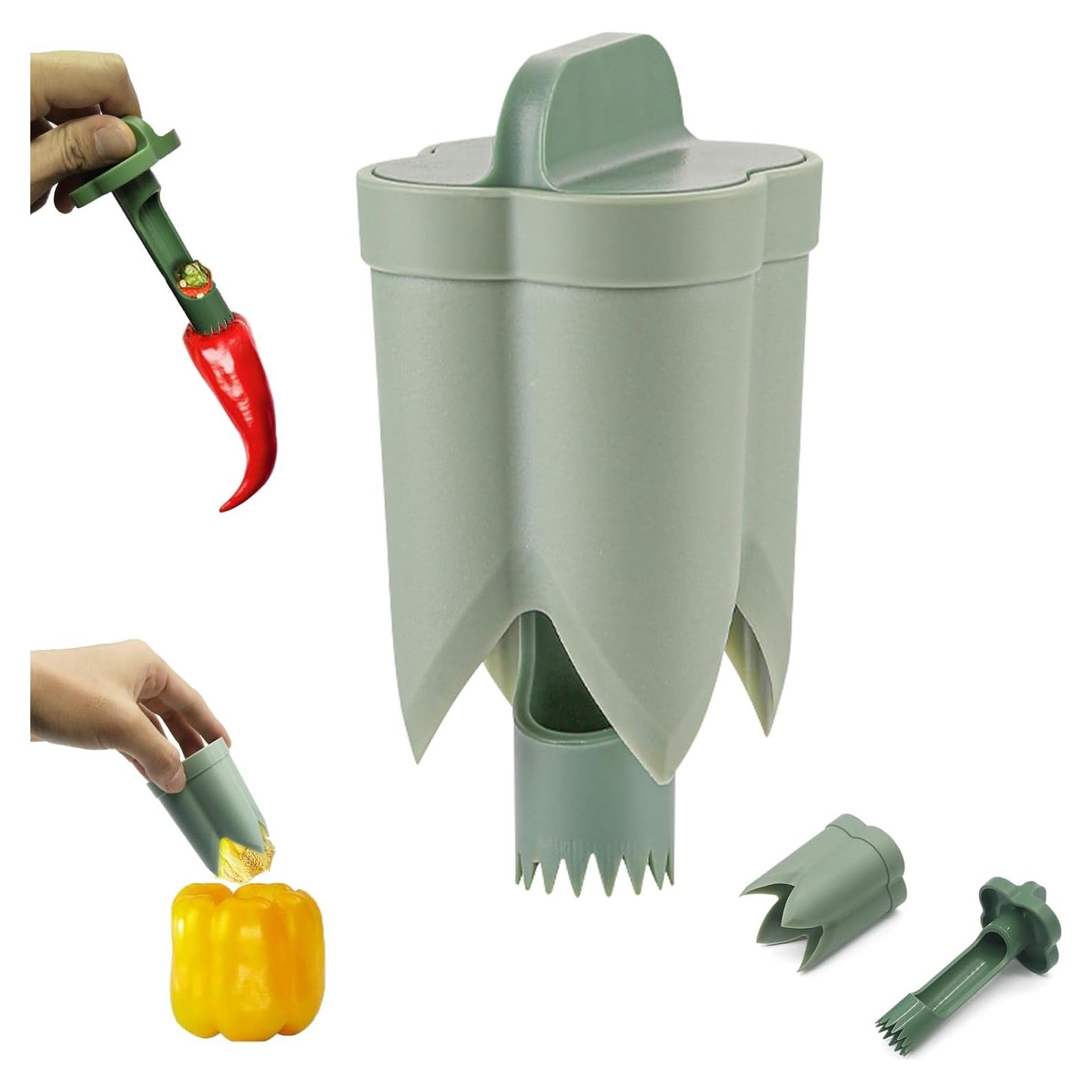 Extractor de Semillas de Pimiento 2 en 1 Genérico - Fácil Limpieza