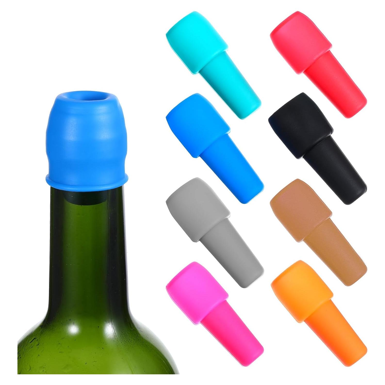 8 Tapones de Botella de Silicona Reutilizables Hpmjz