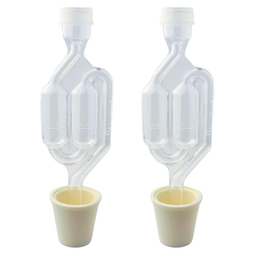 Tapones de burbuja doble y carboy Fermtech - Paquete de 2