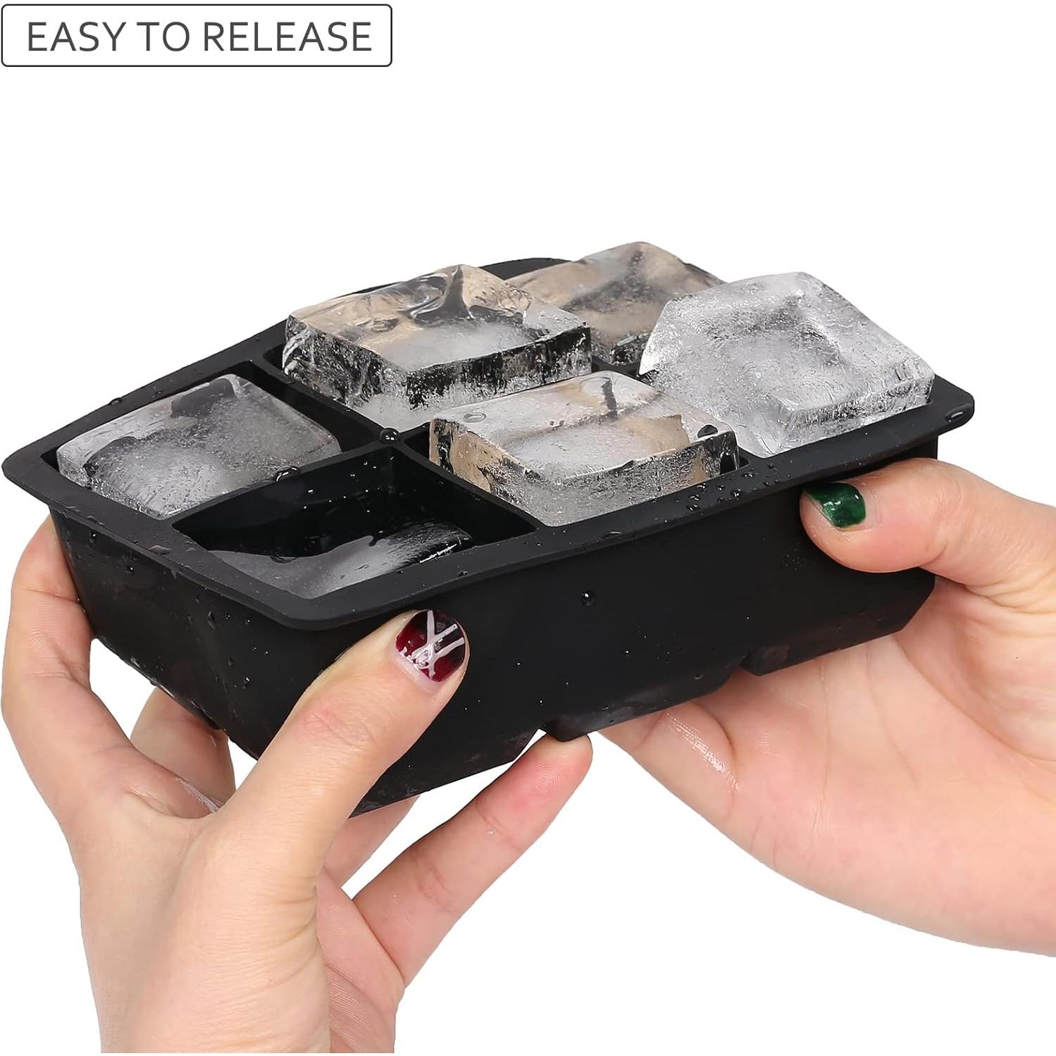 Bandejas de Hielo Ticent - Juego de 2 Silicona Antiadherente