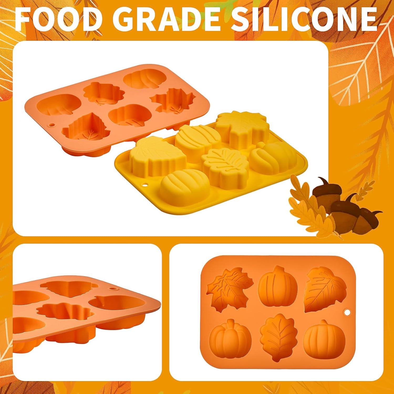 Moldes de Silicona Dootafy Calabaza y Hoja de Arce 2 Pzas