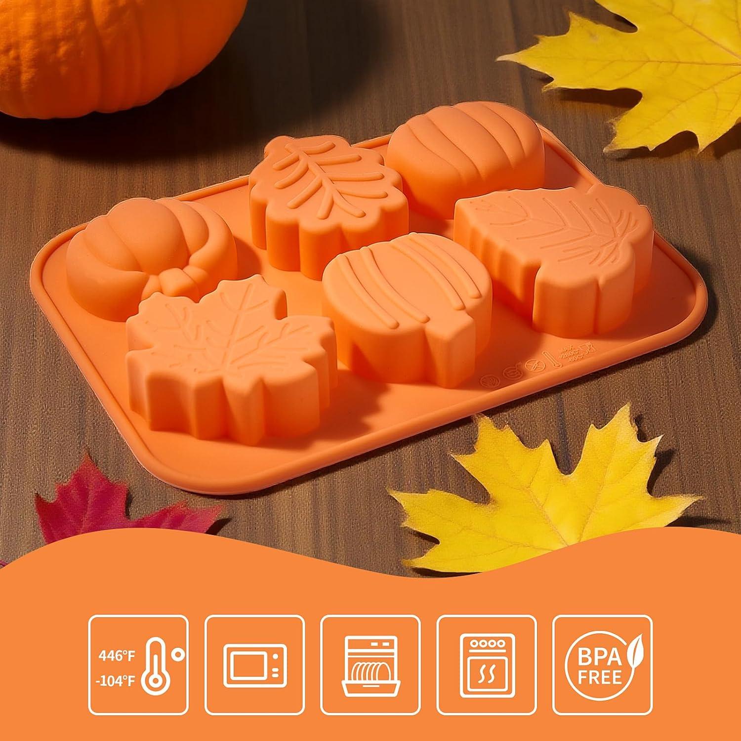 Moldes de Silicona Dootafy Calabaza y Hoja de Arce 2 Pzas