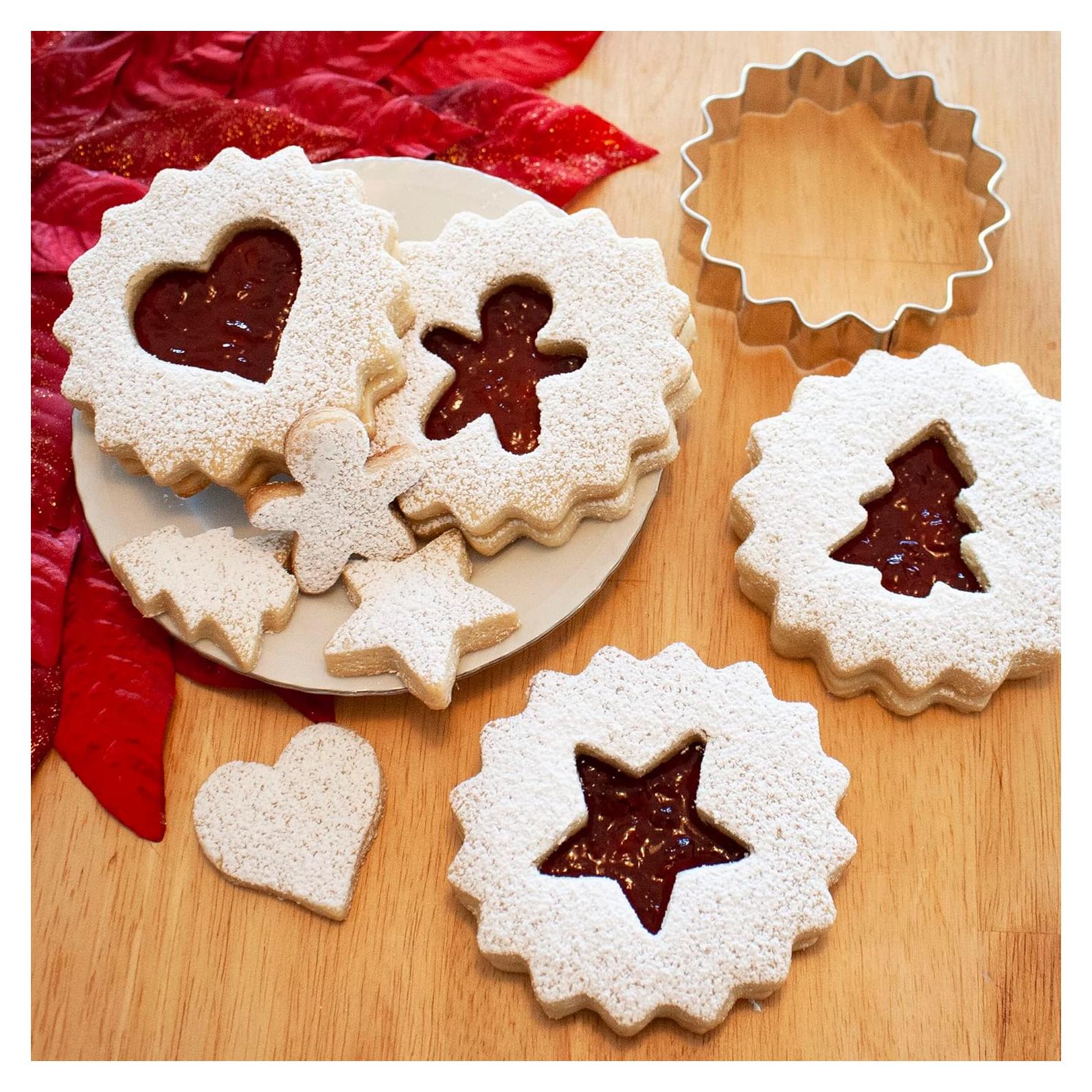 Cortadores de Galletas Linzer Ann Clark - Set 5 Piezas Navidad