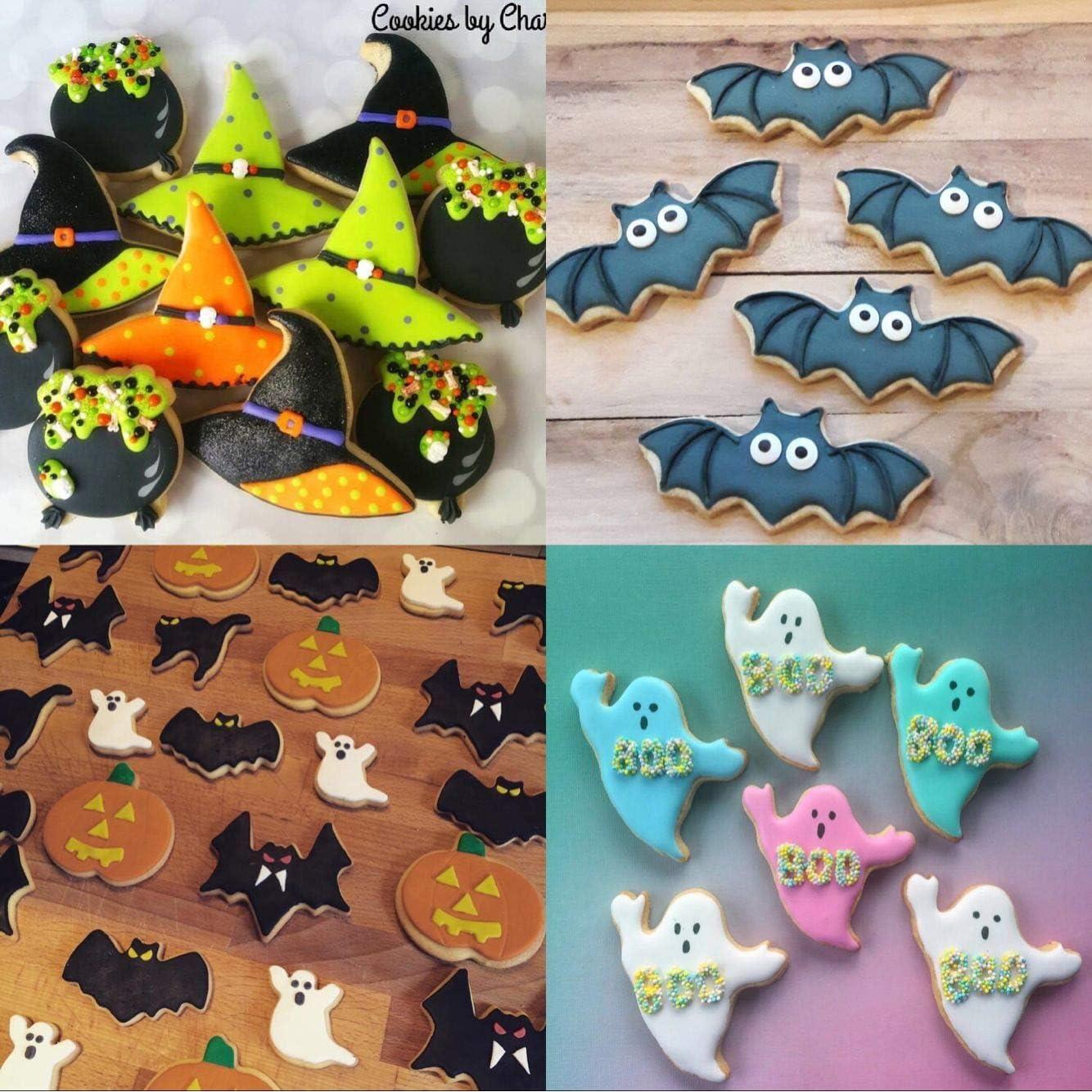 Juego de Cortadores de Galletas Halloween Maykito - 5 Piezas de Acero Inoxidable