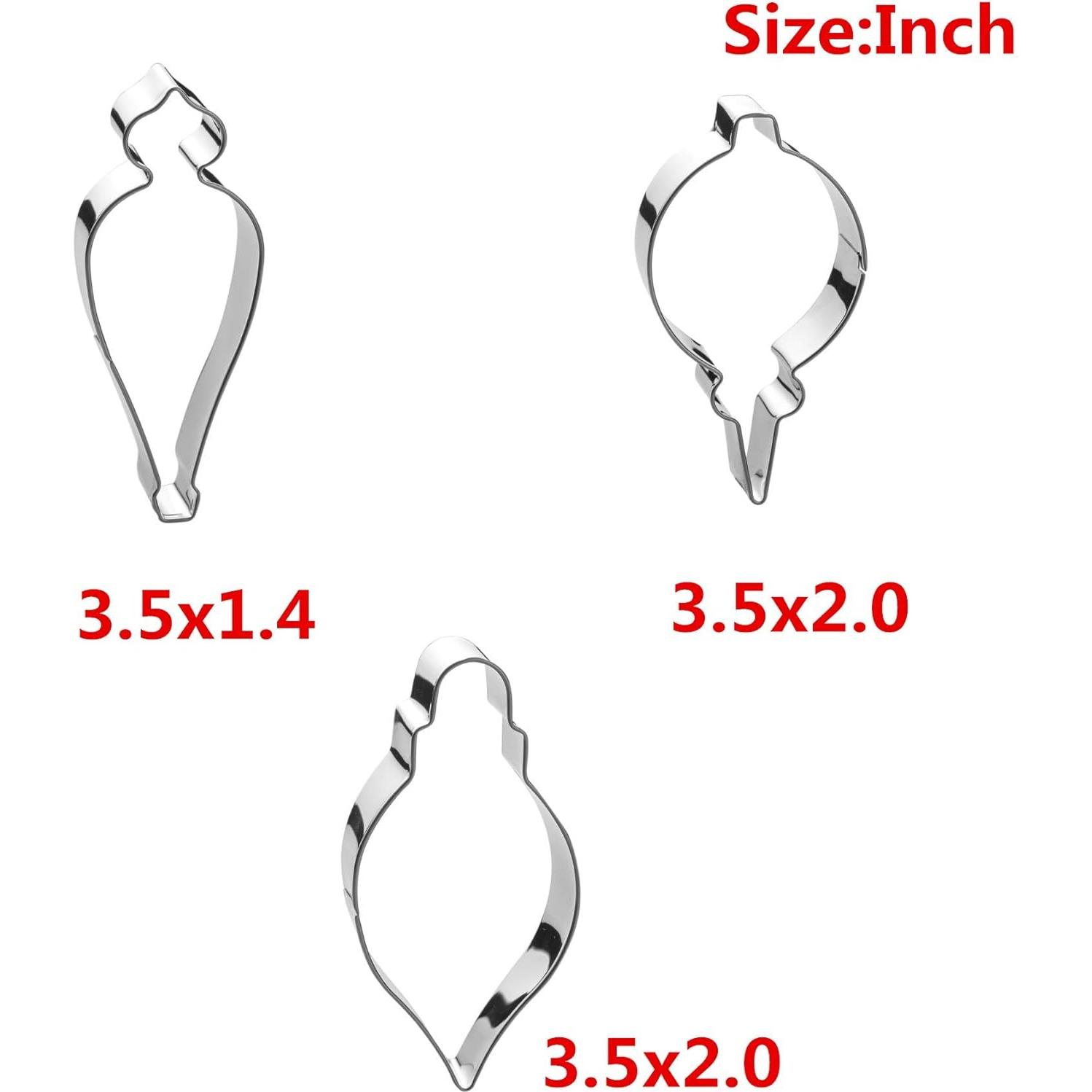 Juego de Cortadores de Galletas Navideños Maykito - 6 Piezas Acero Inoxidable