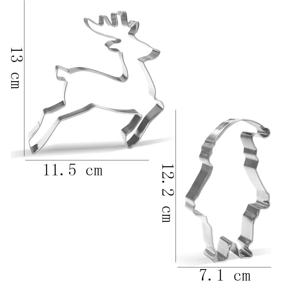 Juego de Cortadores de Galletas de Navidad Keewah - 7 Piezas