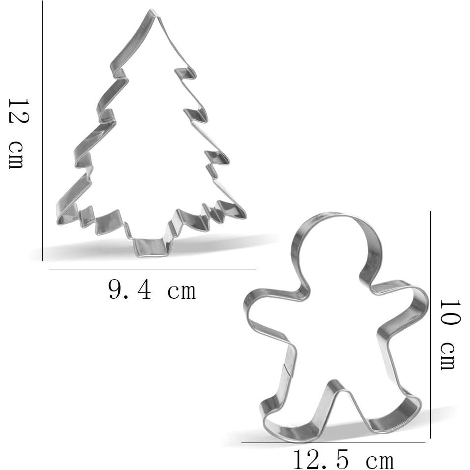 Juego de Cortadores de Galletas de Navidad Keewah - 7 Piezas