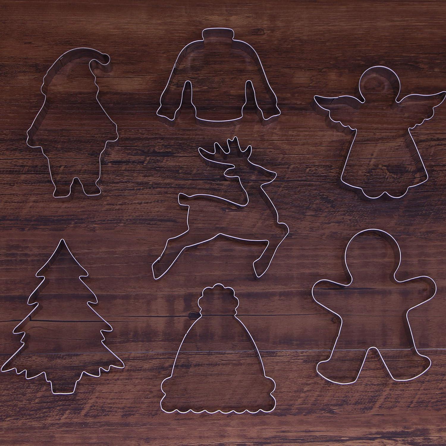 Juego de Cortadores de Galletas de Navidad Keewah - 7 Piezas